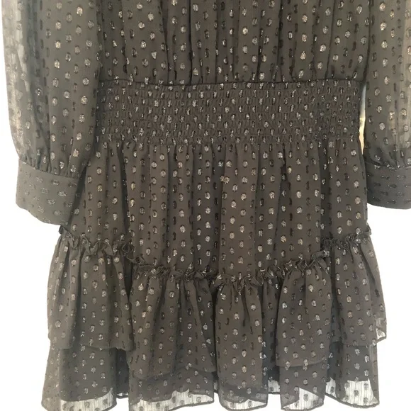 Ramy Brook Sashah Black Metallic Dress size Large - Picture 7 of 12